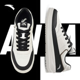 安踏板鞋男鞋低帮厚底耐磨轻便小白鞋情侣简约校园运动休闲鞋鞋子