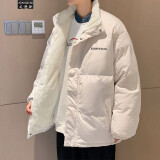 艾漫登棉服男外套男春秋冬季加厚衣服男2023棉衣男装羽面包绒服棉袄男士 加绒卡其 XL（120斤-140斤）