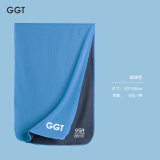 GGT日本冷感运动毛巾跑步便携速干健身凉爽巾羽毛球腕巾瑜伽擦汗巾 琉璃色