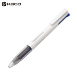 KACO多功能按动四合一 黑红蓝绿色笔芯0.5mm中性笔0.5学生专用标记批改作业水笔彩笔 优写中性笔K1041