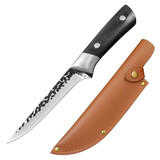 采岑 剔骨专用刀龙泉手工锻打剔骨肉刀分割刀屠宰专用刀杀猪宰羊刀 C分割刀+皮套