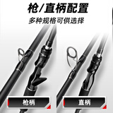 泰戈XXH快调雷强竿超硬远投打黑重雷路亚竿2.1米枪柄右手水滴轮套装