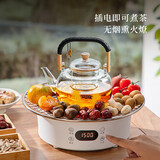 忆壶茶围炉煮茶电陶炉家用耐热玻璃烧水壶室内新款多功能煮花茶器具套装