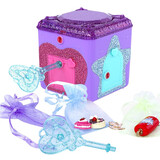 趣味童年惊喜百宝箱玩具女孩公主猜猜拆乐首饰盒玩具收纳盒 惊喜百宝箱1代紫色款