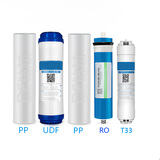 钻芯适用于美菱净水器滤芯家用纯水机净水机ML-RO-75G五级10寸通用123级滤芯全套五级直饮机滤芯套餐 纯水机全套A（标配套装）