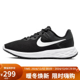 耐克NIKE女跑步鞋REVOLUTION6运动鞋DC3729-003黑35.5