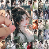 国潮古风美少女贴纸高颜值二次元动漫AI人物创意装饰防水贴画 62张古风美少女贴纸