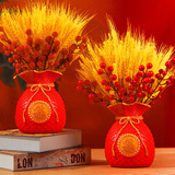 甜蜜点新年装饰大麦穗干花摆件乔迁之喜新居开业活动春节元旦装饰礼品