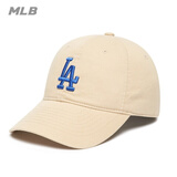 美职棒（MLB）官方男女帽子软顶棒球帽休闲鸭舌帽户外运动夏季遮阳帽生日礼物 洛杉矶道奇队/米黄色/66 均码 F