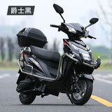 飞野2025新款电动车72v尚领电摩外卖踏板60v男女电动摩托车 护杠+尾箱-爵士黑 96v20A-八个电瓶-升级爬坡版