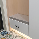 欣墙（XINQIANG）入户玄关鞋柜上坐垫定制换鞋凳软包海绵垫卡座椅垫子沙发垫增高垫 气质灰 (底布滴塑防滑) 定制尺寸 不要直接拍下