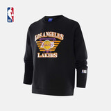 NBA 湖人队卫衣 太空棉圆领卫衣 情侣款篮球运动时尚休闲百搭卫衣 腾讯体育 XS