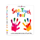 See Touch Feel 触觉视觉嗅觉感官认知触摸书First Sensory Book英文原版绘本ABC 123 Colors 启蒙早教0-3岁儿童幼儿英语 See Touch Feel 感官