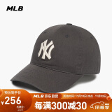 MLB帽子男女情侣棒球帽大标软顶鸭舌帽四季运动帽3ACP6601N-50CGS-F