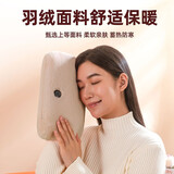 奥克斯（AUX）暖手宝办公暖宝宝热水袋无水暖水袋电暖宝送女友保暖神器水电分离 毛绒卡其【无水超轻便】3档调温