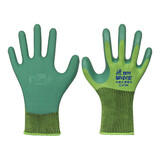 登升掌中宝#788透气耐磨防滑钢筋建筑工地大虎口胶皮压纹劳保手套 #788-绿色【12副】