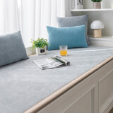 西子纱飘窗毯卧室阳台垫飘窗坐垫四季通用防滑布飘窗垫窗台垫定制简约风 雪尼尔粗边灰色【手感舒适】 定做联系客服