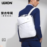 乐上（LEXON）双肩包14英寸笔记本电脑包书包泰维克纸环保旅行包时尚背包白色