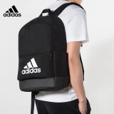 阿迪达斯 （adidas）双肩包背包休闲运动包学生书包男女简约大容量旅行包训练包 黑色