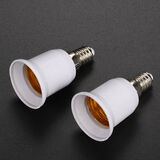 E14转e27螺口转换器灯口转换器转换灯座E14小螺口转e27大螺口 外E14内E27【2个装】