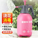 韶宜喷壶消毒家用小喷雾器手动浇花喷壶浇水壶喷水壶酒精喷雾瓶 2L加厚卡扣款粉色