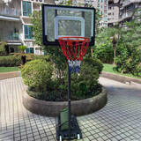 快乐小蓝球成人篮球架家用幼儿园可升降移动室内青少年儿童训练投篮球框户外 0182儿童款：1.2-2.1米