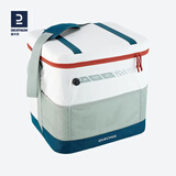 迪卡侬保温箱冰包便携户外车载外卖箱送餐冰袋保鲜冷藏箱QUNC 白色35L（内置灵活隔板）