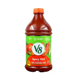 v8（临期）美国蔬菜汁100%VEGETABLE JUICE胡萝卜番茄欧芹混合汁 24年6月25日辣味1.36L 1听