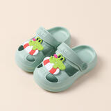 LATE TIME儿童拖鞋夏1-3岁男童室内软底宝宝洞洞鞋婴幼儿女童凉拖鞋夏 浅绿泳圈 14 cm内长【140】脚长约13-13.5cm