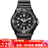 卡西欧（CASIO） 卡西欧(CASIO)手表 女生运动系列橡胶带石英学生表 黑盘黑色橡胶带LRW-200H-1B