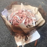 薇尼（LVINI）鲜花速递同城配送33朵红玫瑰香槟生日东莞珠海佛山西安石家庄郑州 33朵卡布基洛花束-心相印