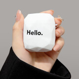 魔杰乐 创意菱形适用airpods3耳机保护套苹果airpodspro耳机套airpods2代耳机壳 AirPods1/2代通用【Hello】菱形磨砂软