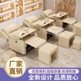 束寻足浴沙发足疗足浴电动多功能经济型做脚洗脚泡脚修脚按摩床椅 手动可躺173度(单沙发)【非主图