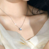 NKDIAMOND天然蓝托帕宝石吊坠送生日礼物老婆女母亲小众高级包运费险项链 天然蓝托帕宝石项链+证书