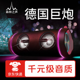 森林之声（VOTF） M8 蓝牙音箱无线便携式大音量户外防水超重低音炮高音质立体声新款车载骑行小型电脑音响家用 酒红色 官方标配