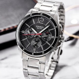 卡西欧（CASIO）手表男 商务休闲简约 指针 防水石英男表520情人节礼物  MTP-1374D-1A