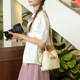 苏迪罗相机包 微单包 收纳袋相机 索尼 单肩 男 女ZVE10 A6000 A6300 A6400内胆包A6700 A9 A7 A7M2 A7M3 米色 大号