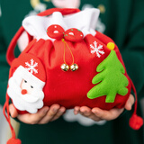 京唐 圣诞节礼物袋糖果苹果袋圣诞糖果袋平安果袋包装礼盒袋圣诞乐园