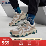 FILA 斐乐猫爪4代FLUID男鞋老爹鞋复古鞋春新款休闲鞋 月球撞击/简单陶普-MB 41