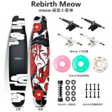 Rebirth Meow 喵板长板新款男女生初学者公路刷街DC平花舞板专业滑板喵长板 新款 小家神 整板