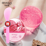 泊泉雅 自然芦荟胶补水保湿水润透靓细致毛孔滋润嫩肤芦荟凝胶面部护理 粉色芦荟胶300g+勺子