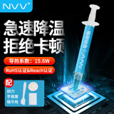 NVV NT-15导热硅脂 显卡cpu笔记本散热硅脂硅胶导热膏 高导热系数15.6W/2g装