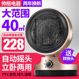 帅格（SHUAIGE）【40平米】全屋速热取暖器暖电器暖风机电暖器3000W大功率立卧两用洗澡浴室