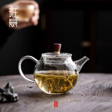 班意 耐热玻璃小泡茶壶迷你煮茶壶家用单壶花茶加厚过滤功夫茶具器 小巧煮茶壶（水木清华）