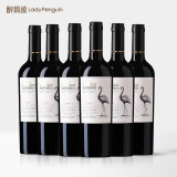 醉鹅娘如饴火烈鸟红酒系列白鸟/红鸟梅洛黑皮诺 智利进口红酒干红葡萄酒 白鸟梅洛750ml箱装/六支