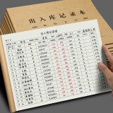 【全网低价】嘉然恒 5本装A4大号出入库记录本 仓库商品进货库存盘点登记表店铺库房多功能明细账本可定制