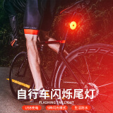 BIKEBROS自行车尾灯刹车灯骑行装备山地车公路车夜骑尾灯坐杆黑色