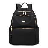 啄木鸟（TUCANO）新款简约轻便小背包尼龙牛津布双肩包女包百搭休闲大学生书包 黑色【BRYST68039】