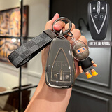 FHAO长安univ钥匙套逸动cs75plus车钥匙壳包扣cs55/35plus欧尚x5z6 A款4键【高级灰】赛车BOY+皮绳