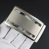 梵羅紀亞纯钛皮带扣头男士扣头任意卡礼盒无牙无孔裤腰带头超轻防金属过敏 【3.5cm】【镂空】【纯钛】无牙